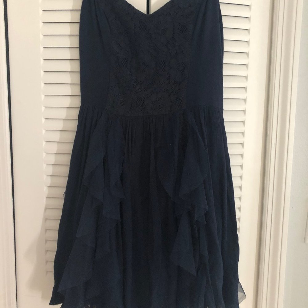 Abercrombie and Fitch Dress - Navy and Flowing